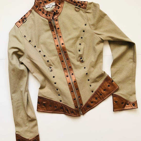 Societa Fashion Italy Bronze Lightweight Jacket - Picture 3 of 12